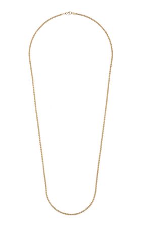 Wheat 14k Gold Chain Necklace By Sheryl Lowe | Moda Operandi