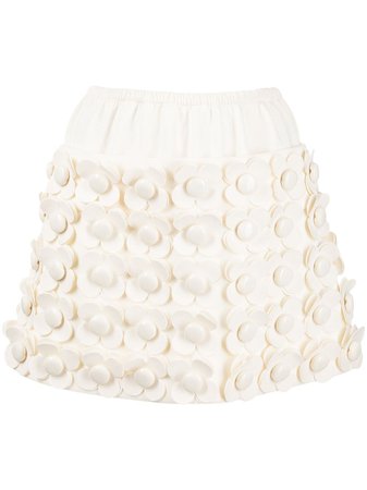 SHUSHU/TONG floral-embellished Mini Skirt - Farfetch
