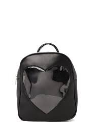 black cutout heart backpack - Google Search