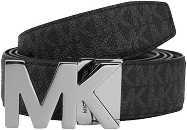 Michael Kors Men's Box Jet 4 In 1 Signature Leather Gift Set Belt (Black) (Black/Black) at Amazon Men’s Clothing store