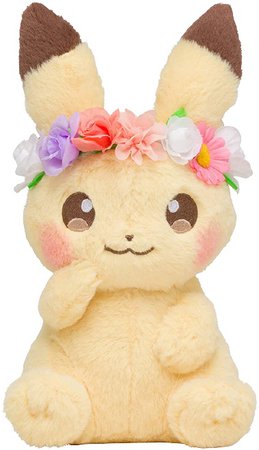 cute flower crown pikachu