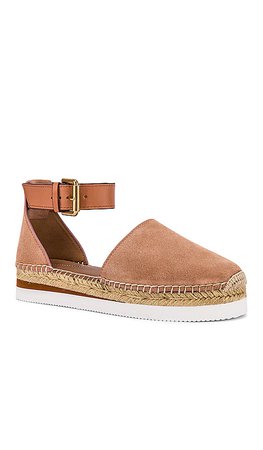 See By Chloe Glyn Espadrille in Powder & Natural Calf | REVOLVE