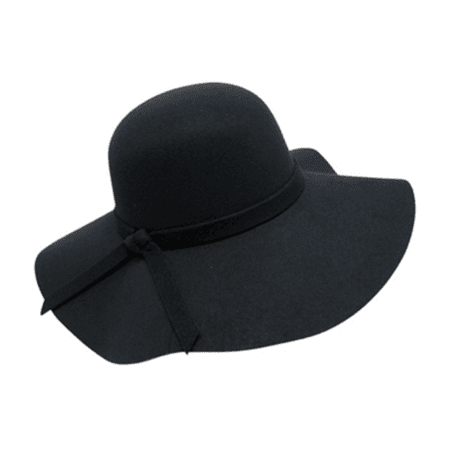 Fashiontage - Mechaly Womens Floppy Black Vegan Hat - 938107437117