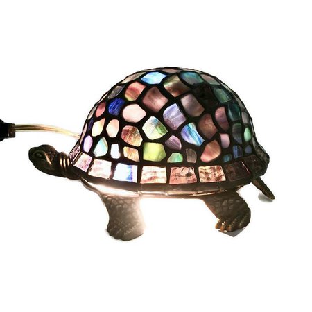 Stained Glass Turtle Accent Lamp Leaded Glass Nightlight | Etsy