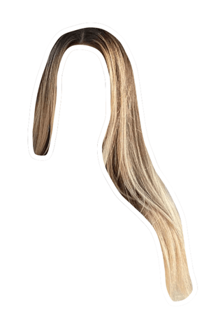 Long blonde straight hair