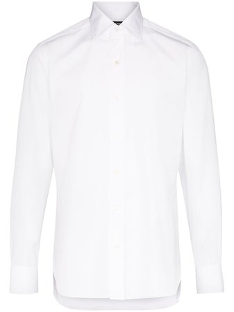 Tom Ford Formal Button-Up Shirt 94WGMJ7FT000 White | Farfetch
