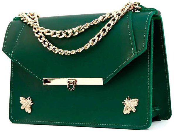 Angela Valentine Handbags - Gavi Shoulder Bag in Emerald Green