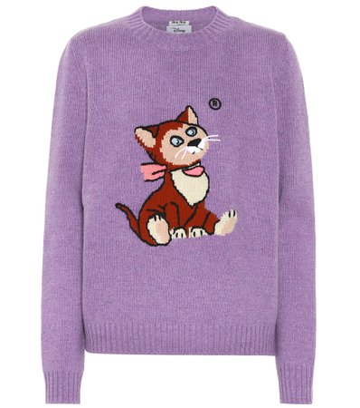 MIU MIU x Disney® intarsia wool sweater