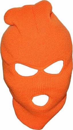 orange ski mask