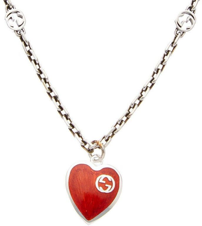 Gucci Heart Necklace - Metallic