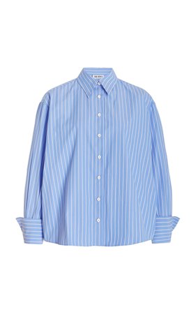 Oversized Striped Cotton Poplin Shirt By The Attico | Moda Operandi