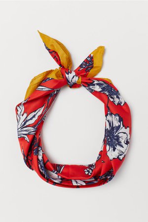 Scarf/hairband - Red/floral - Ladies | H&M US