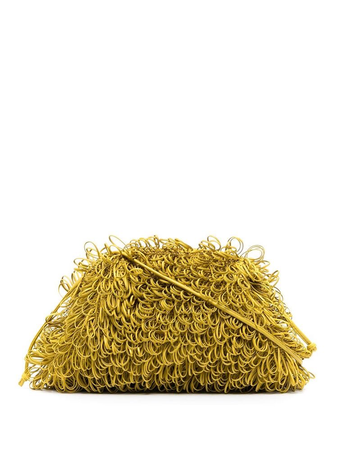 mustard fuzzy Bottega bag