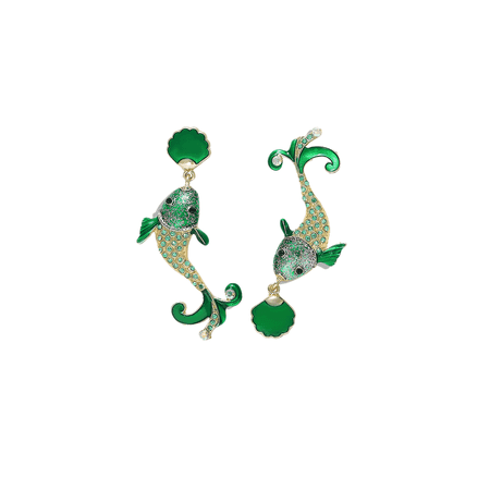 JESSICABUURMAN – FASIO Diamante Fish Earrings - Pair
