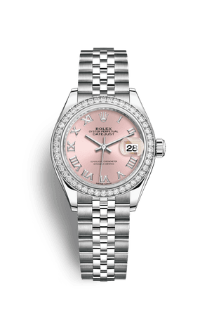 Rolex Lady-Datejust Watch: White Rolesor - combination of Oystersteel and 18 ct white gold - M279384RBR-0005
