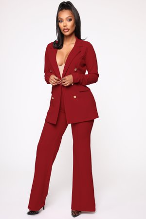 Board Meeting Suit Set - Red