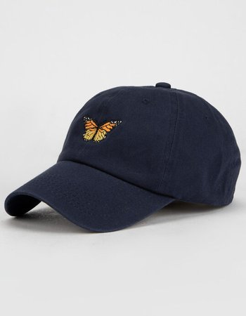 Butterfly Icon Strapback Hat - NAVY - TYH0074 | Tillys