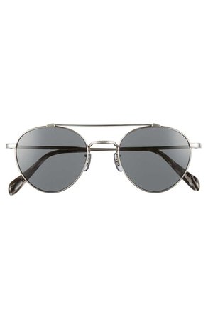 Oliver Peoples Watts 49mm Round Sunglasses | Nordstrom