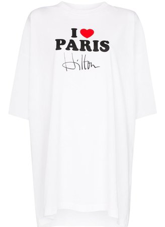 VETEMENTS I Love Paris Hilton T-shirt