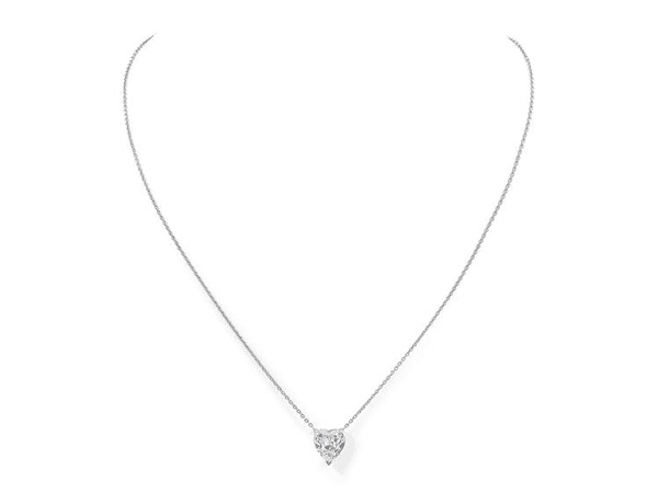 Heart Cut Diamond, 2.16 carats, Pendant Necklace in Platinum, by Tiffany & Co