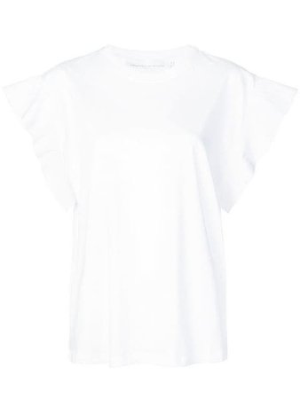 Victoria Victoria Beckham ruffle sleeves top $113 - Buy Online - Mobile Friendly, Fast Delivery, Price