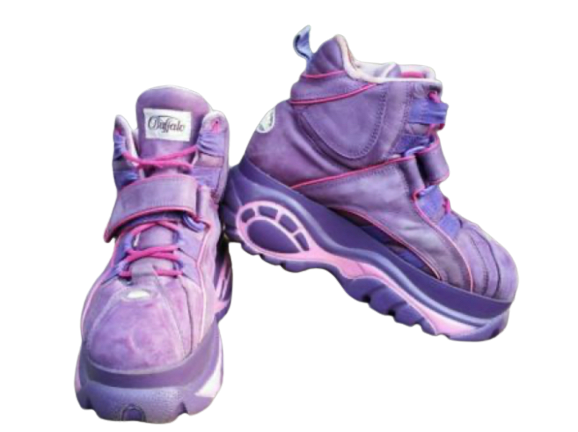 purple cyber shoes