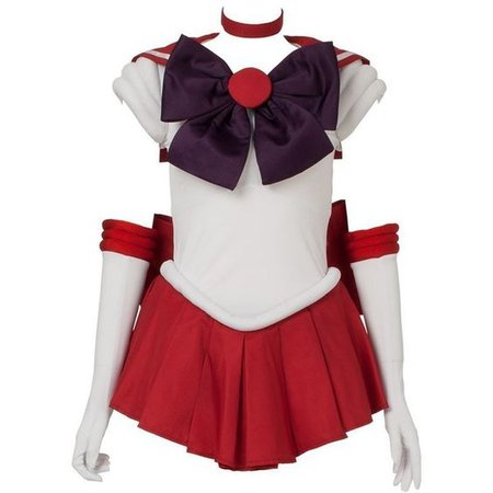 Cosfun Best Sailor Mars Hino Rei Cosplay Costume