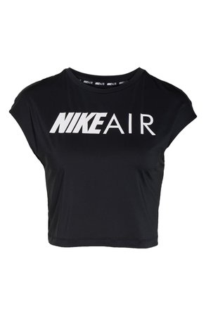 Nike Air Graphic Dri-FIT Crop Tee black