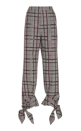 These Are Knot Tie-Cuff Wool-Blend Pant by Rosie Assoulin | Moda Operandi