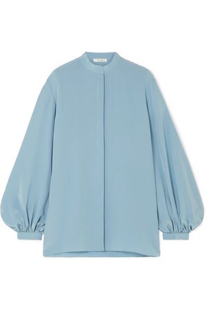 The Row | Vara silk crepe de chine blouse | NET-A-PORTER.COM