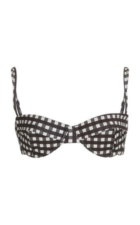 Vintage Checkered Bikini Top By Haight | Moda Operandi