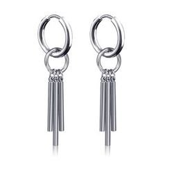 Prushia Stainless Steel Chain Dangle Earring | YesStyle