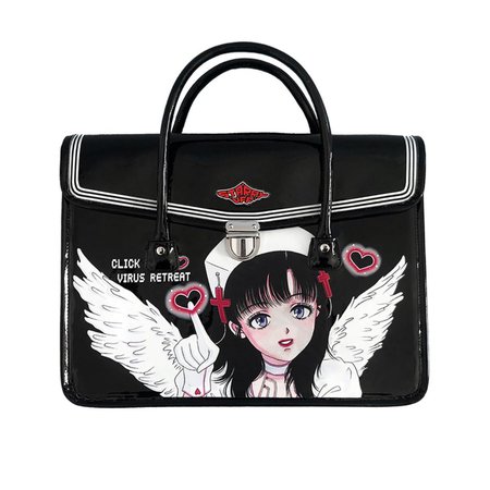 Guardian Angel Nurse Patent PU Bag - Last 1 ☆ Black... - Depop