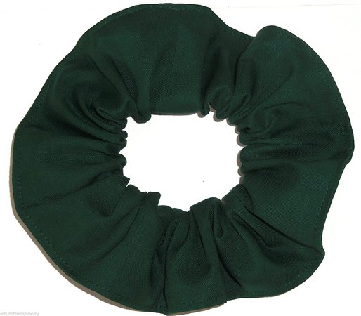 Green scrunchie | homemade gifted
