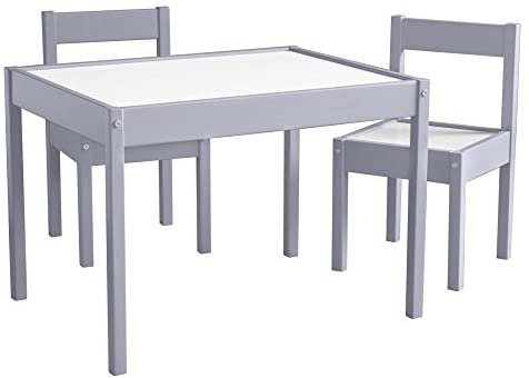 Amazon.com: Baby Relax Hunter 3 Piece Kiddy Table and Chair Set, Gray: Clothing