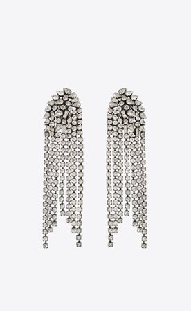Cascade earrings in metal | Saint Laurent United States | YSL.com