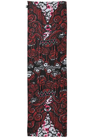 Queen of Bleeding Hearts Gothic Sheer Silky Scarf | Gothic