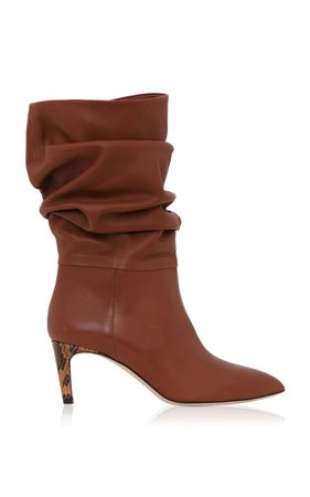 Slouchy Leather Calf Boots By Paris Texas | Moda Operandi