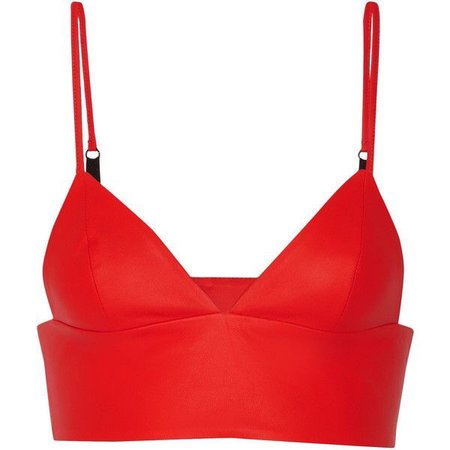 T by Alexander Wang Leather bra top