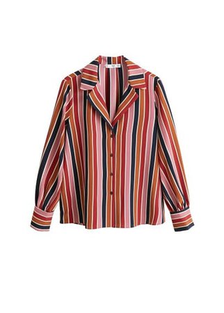 MANGO Multicolor striped shirt