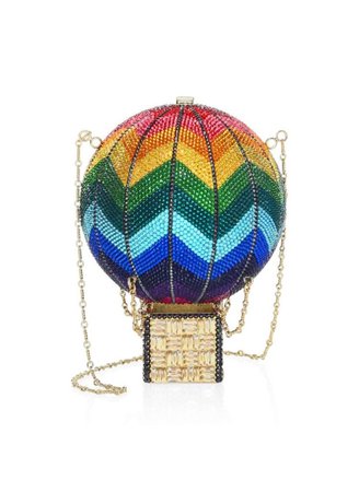 rainbow colorful air balloon purse bag handbag