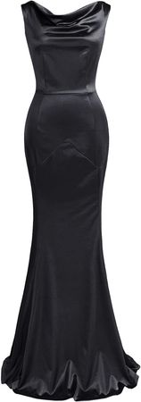 MUXXN Women's Sleeveless Floor Length Sheath Formal Vintage Cocktail Evening Long Maxi Dress Black L at Amazon Women’s Clothing store