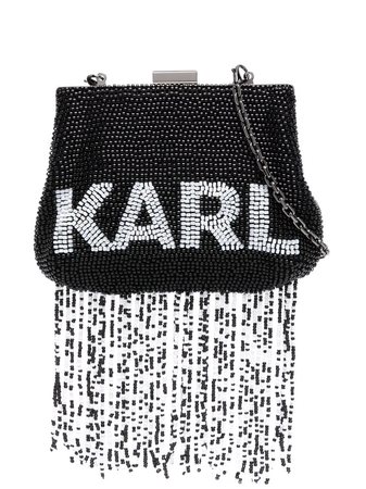 Karl Lagerfeld K/Ikonik beaded clutch