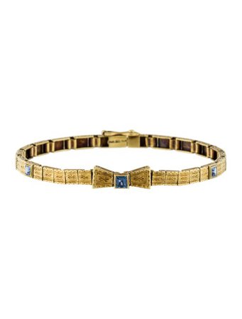 Bracelet 14K Sapphire Filigree Bracelet - Bracelets - BRACE27119 | The RealReal