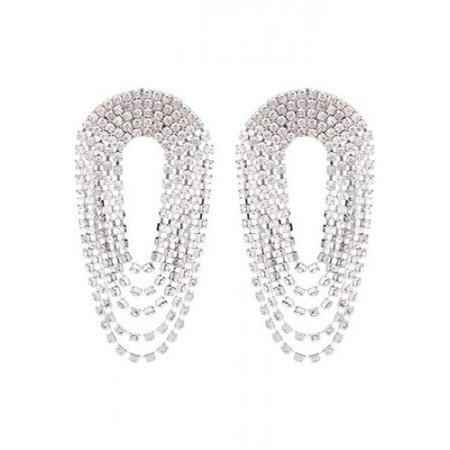Alessandra Rich Crystal Drop Earrings