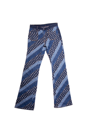 HYSTERIC GLAMOUR STAR PRINT JEANS