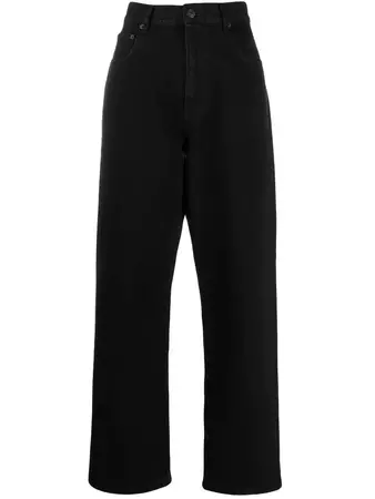 Balenciaga high-waisted wide-leg Jeans - Farfetch