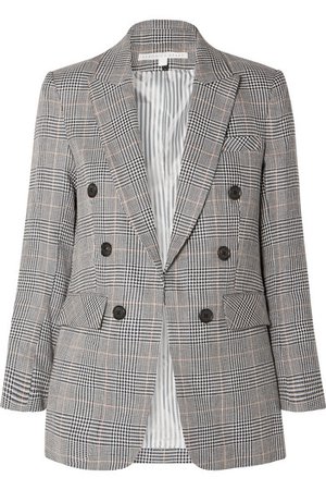 Veronica Beard | Bexley Dickey Prince of Wales checked linen and cotton-blend blazer | NET-A-PORTER.COM
