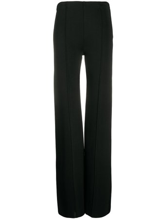 Valentino, piped seams flared trousers