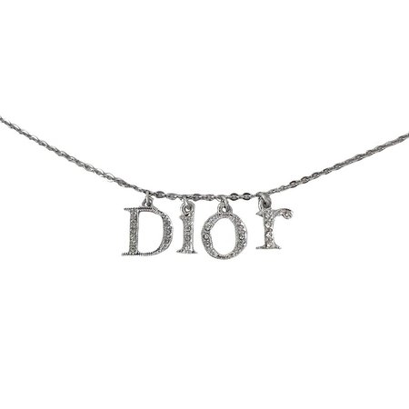 Dior necklace vintage Christian Dior silver spell... - Depop